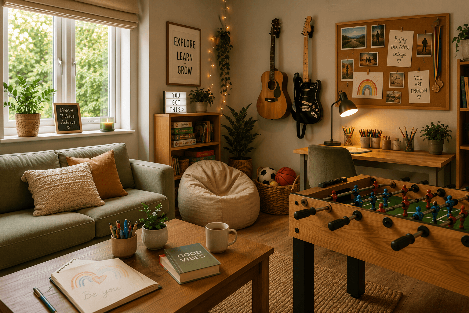 Illustrative hobbies and activity spaces